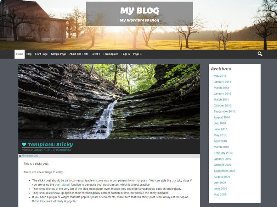 Alleria theme screenshot