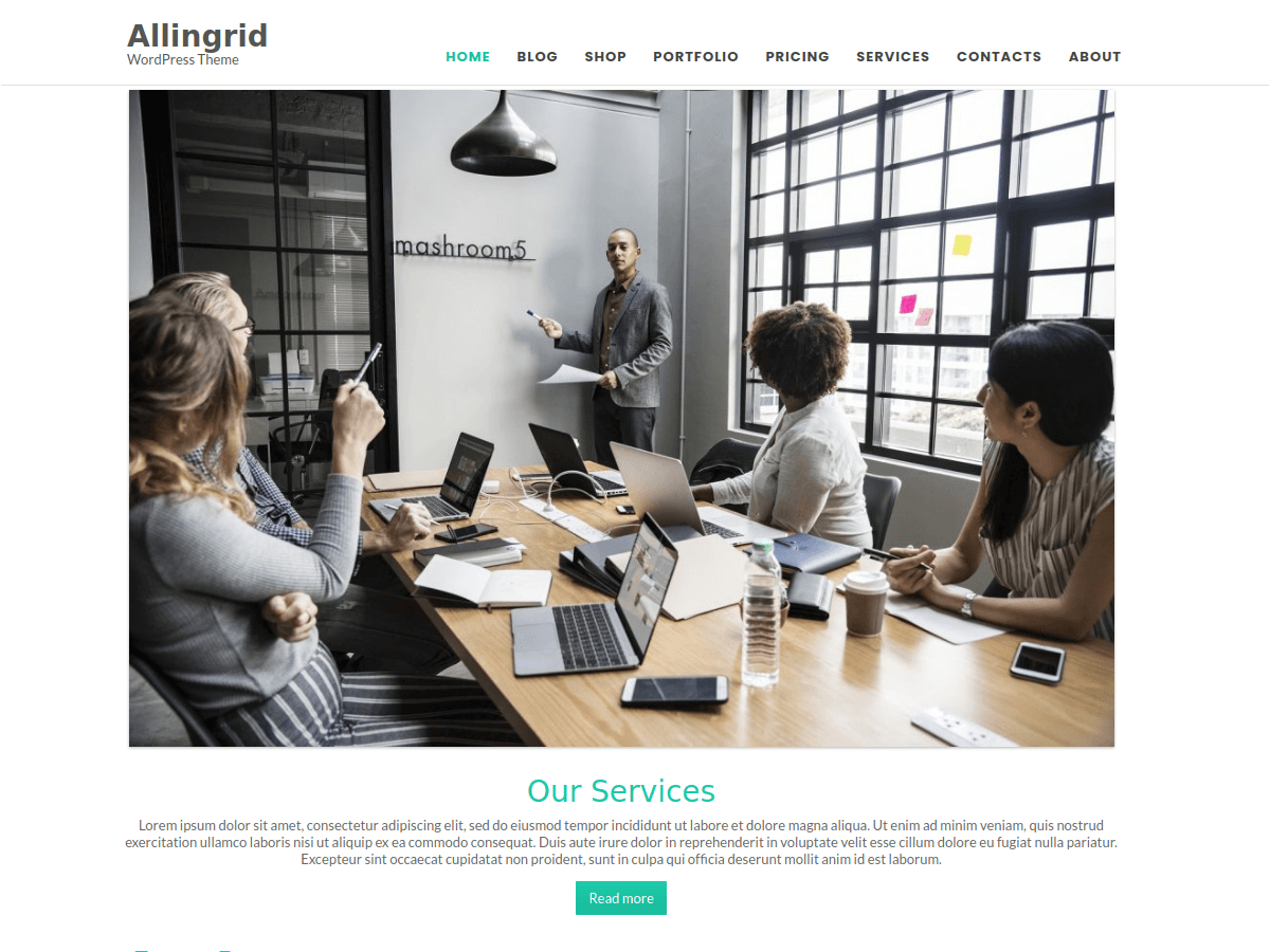 Allingrid theme screenshot