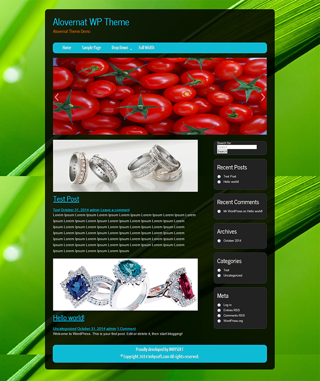 Alovernat theme screenshot