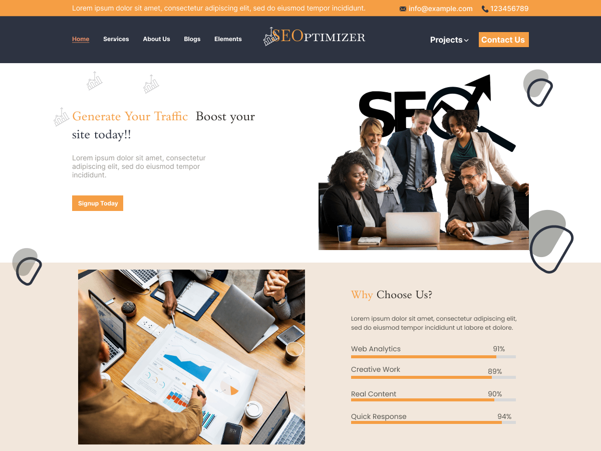Alpha Digital Agency theme screenshot