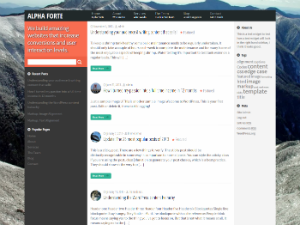 Alpha Forte theme screenshot