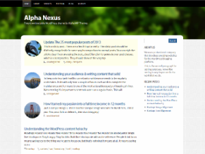 Alpha Nexus theme screenshot