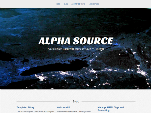 Alpha Source theme screenshot