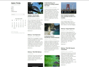 Alpha Trinity theme screenshot