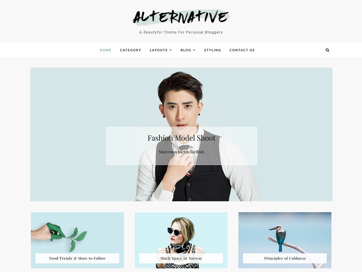 Alternative theme screenshot