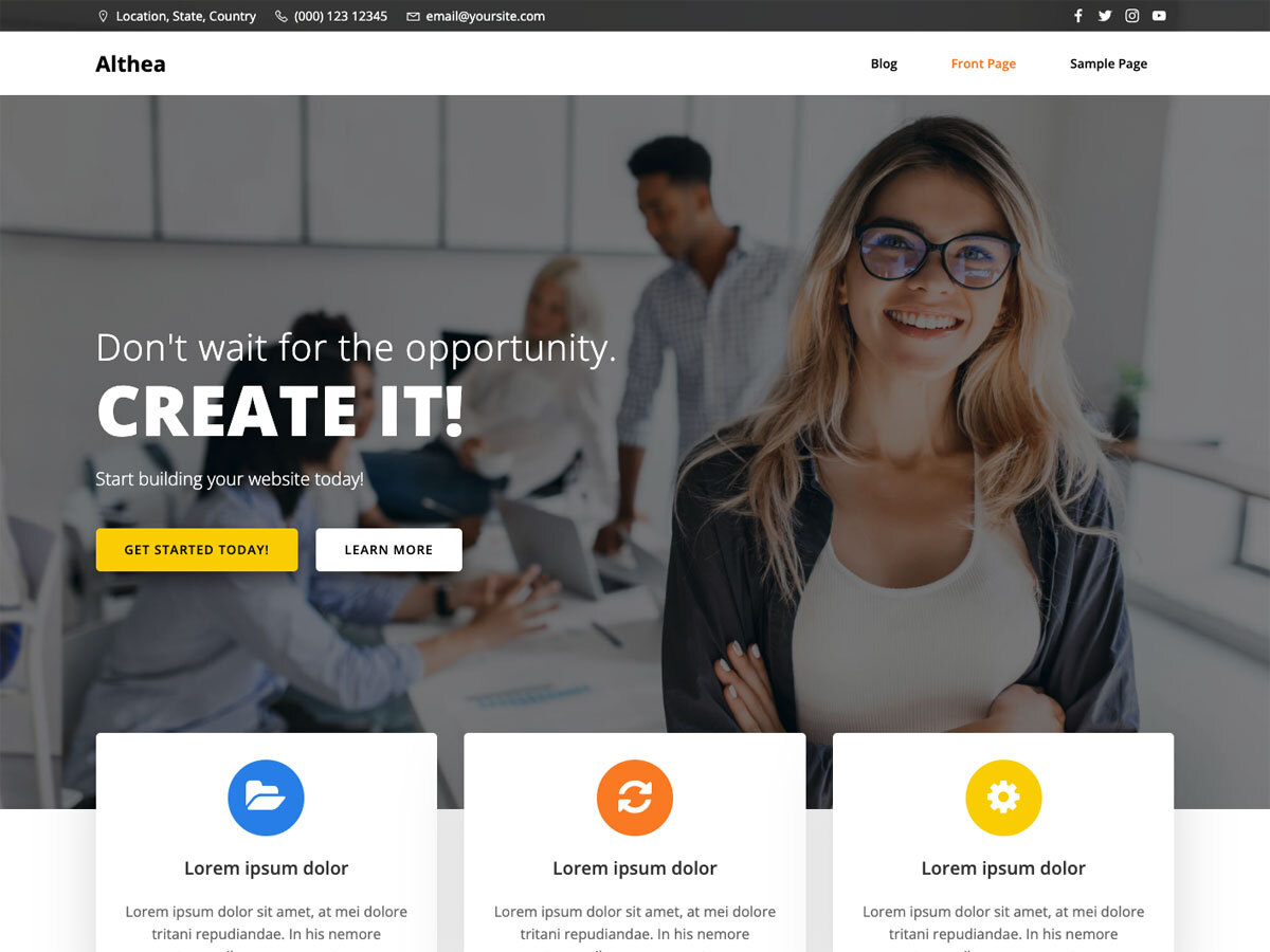Althea WP theme screenshot