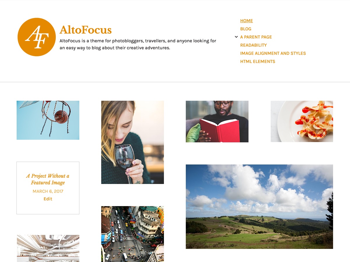 AltoFocus theme screenshot