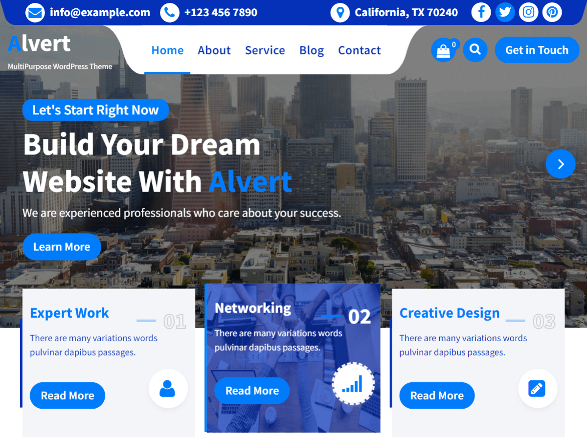 Alvert theme screenshot