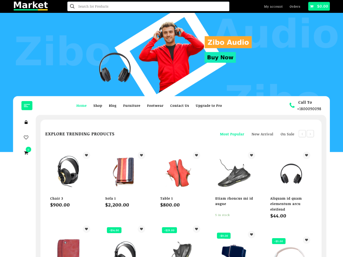 Amaz Store theme screenshot