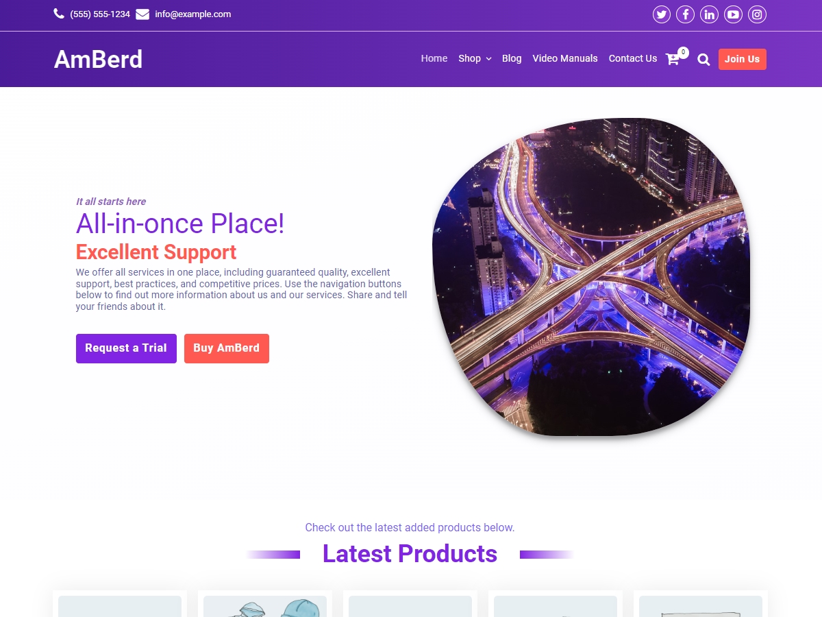 AmBerd - Online Store theme screenshot