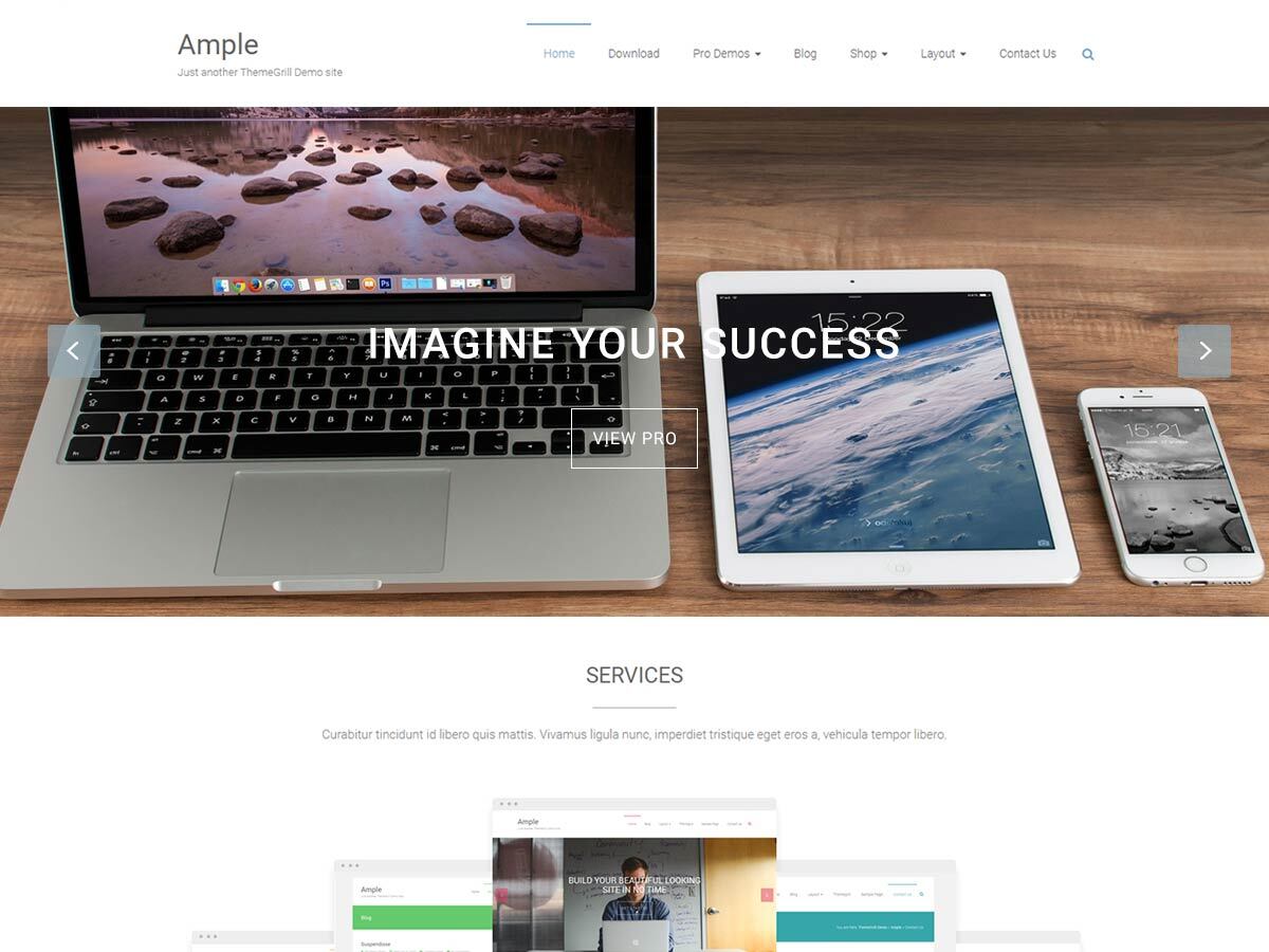 Ample theme screenshot