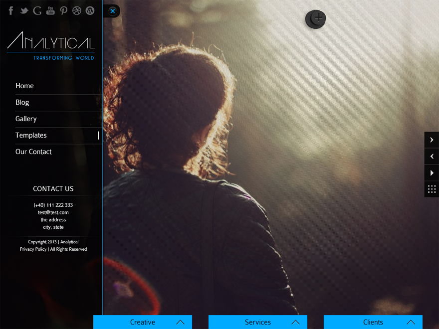 Analytical Lite theme screenshot
