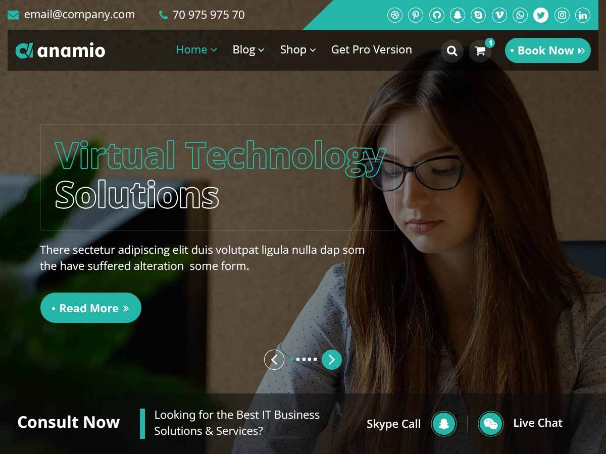 Anamio theme screenshot