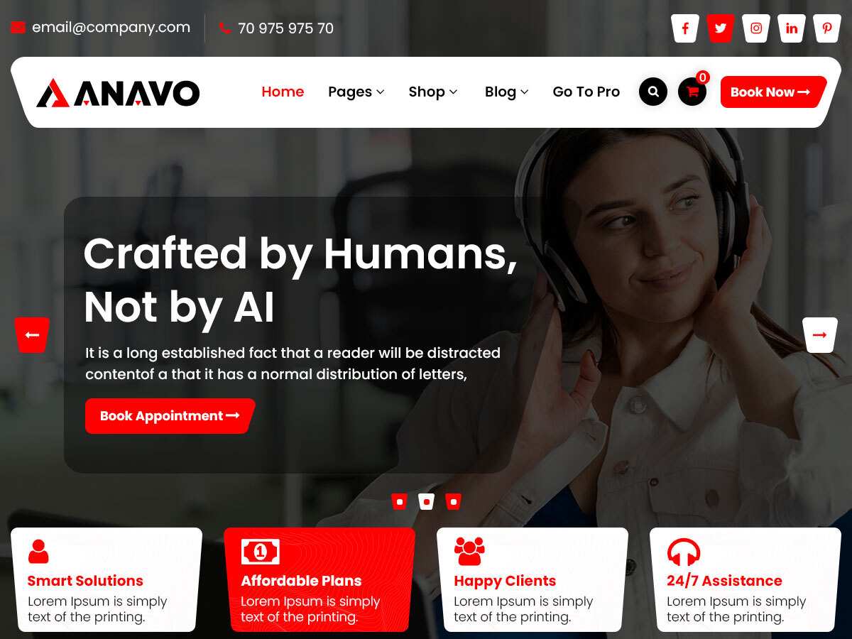 Anavo theme screenshot