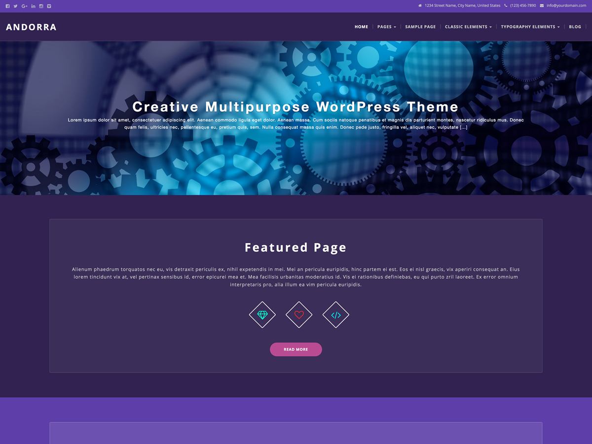 Andorra theme screenshot