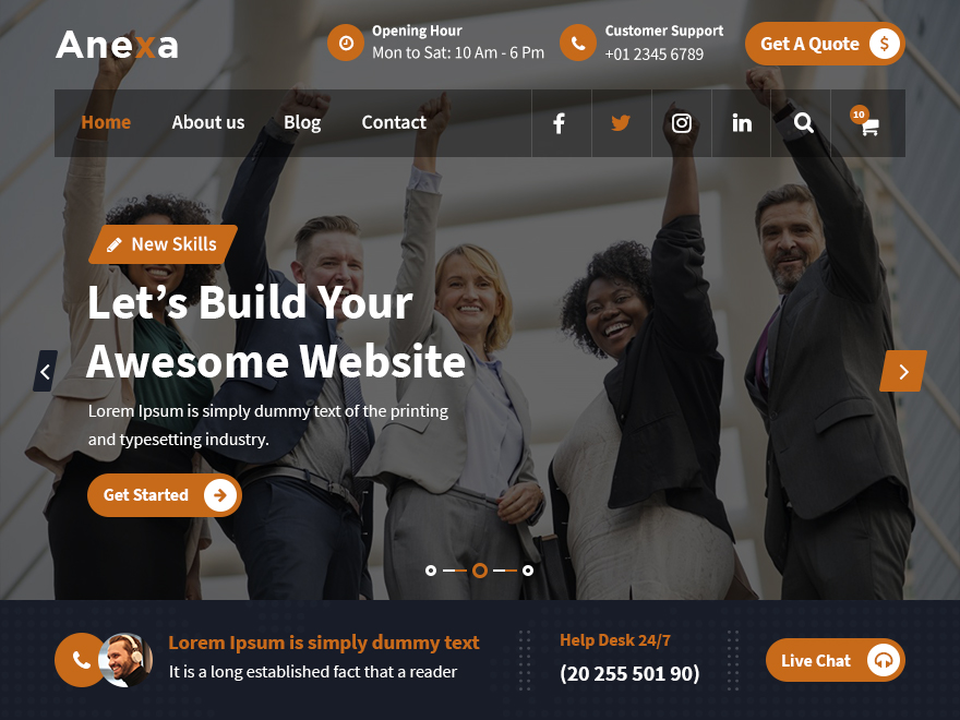 Anexa theme screenshot