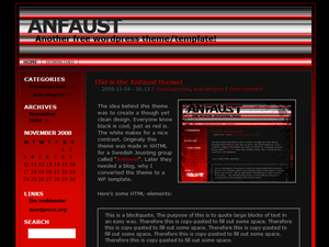 Anfaust theme screenshot