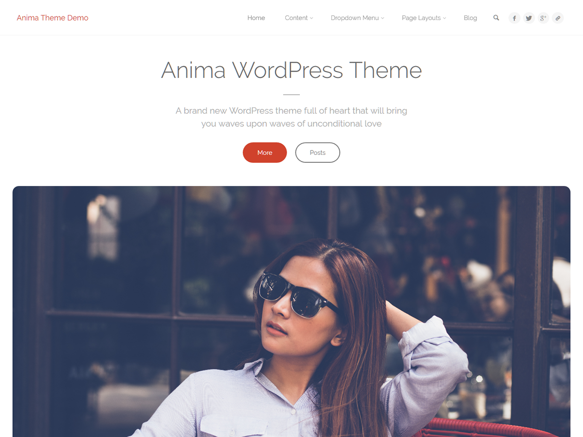 Anima theme screenshot
