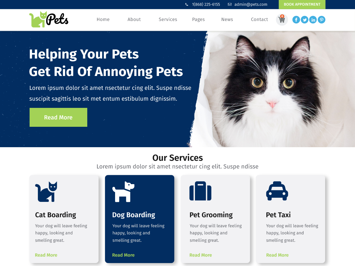 Animal Pet Shop theme screenshot