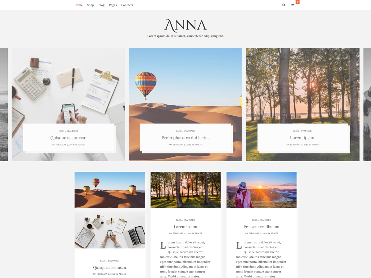 Anna Lite theme screenshot