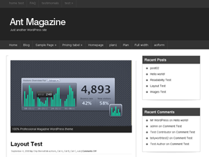 Ant Magazine theme screenshot
