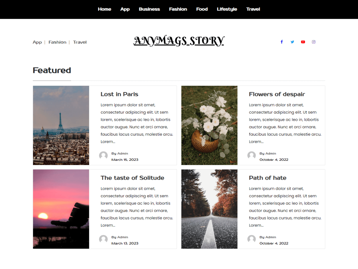 Anymags Story theme screenshot