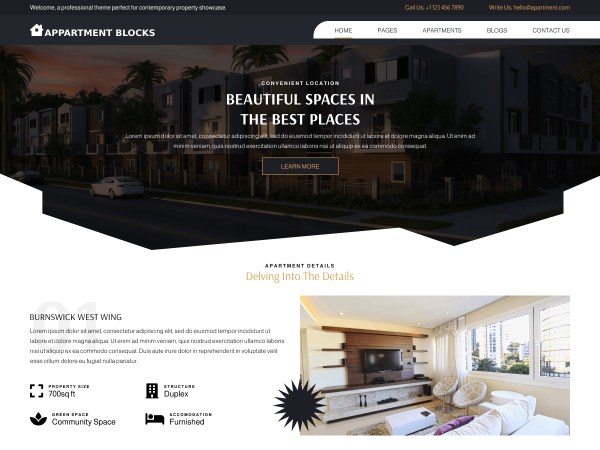 Apartment Blocks theme screenshot