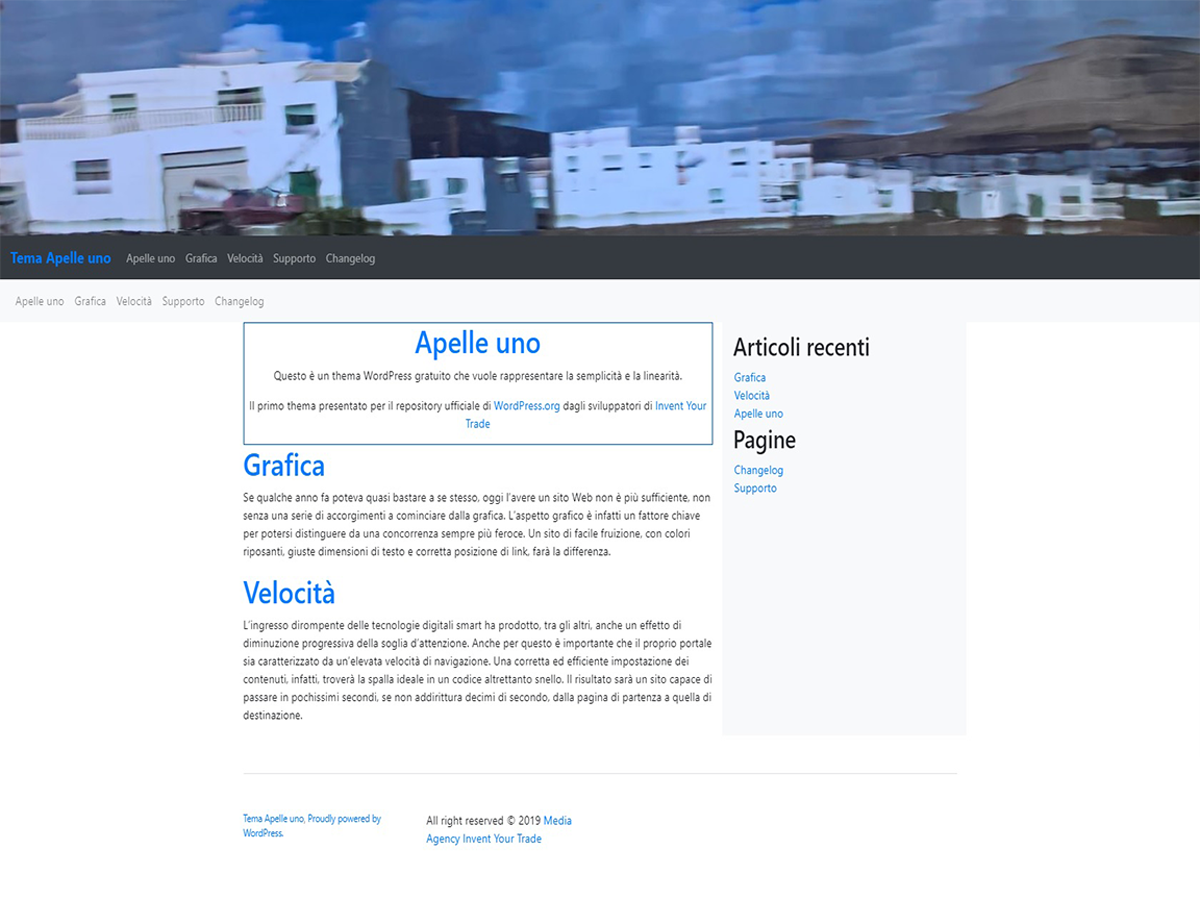 Apelle uno theme screenshot