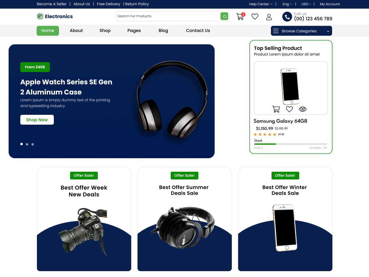 Appliance Ecommerce Store theme screenshot