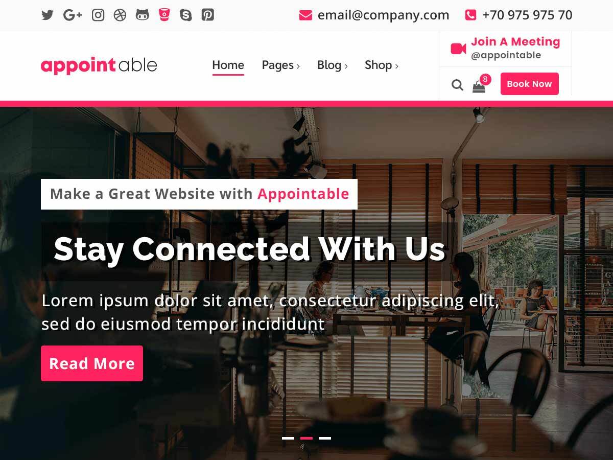 Appointable theme screenshot