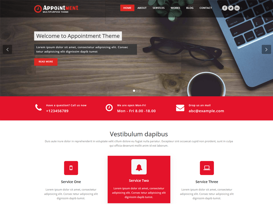Appointment Red theme screenshot