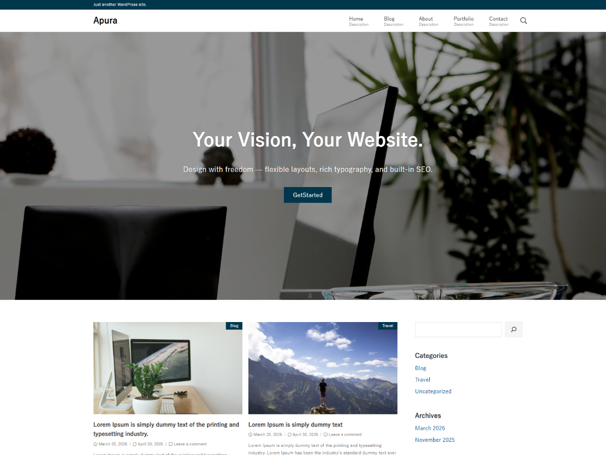 Apura theme screenshot