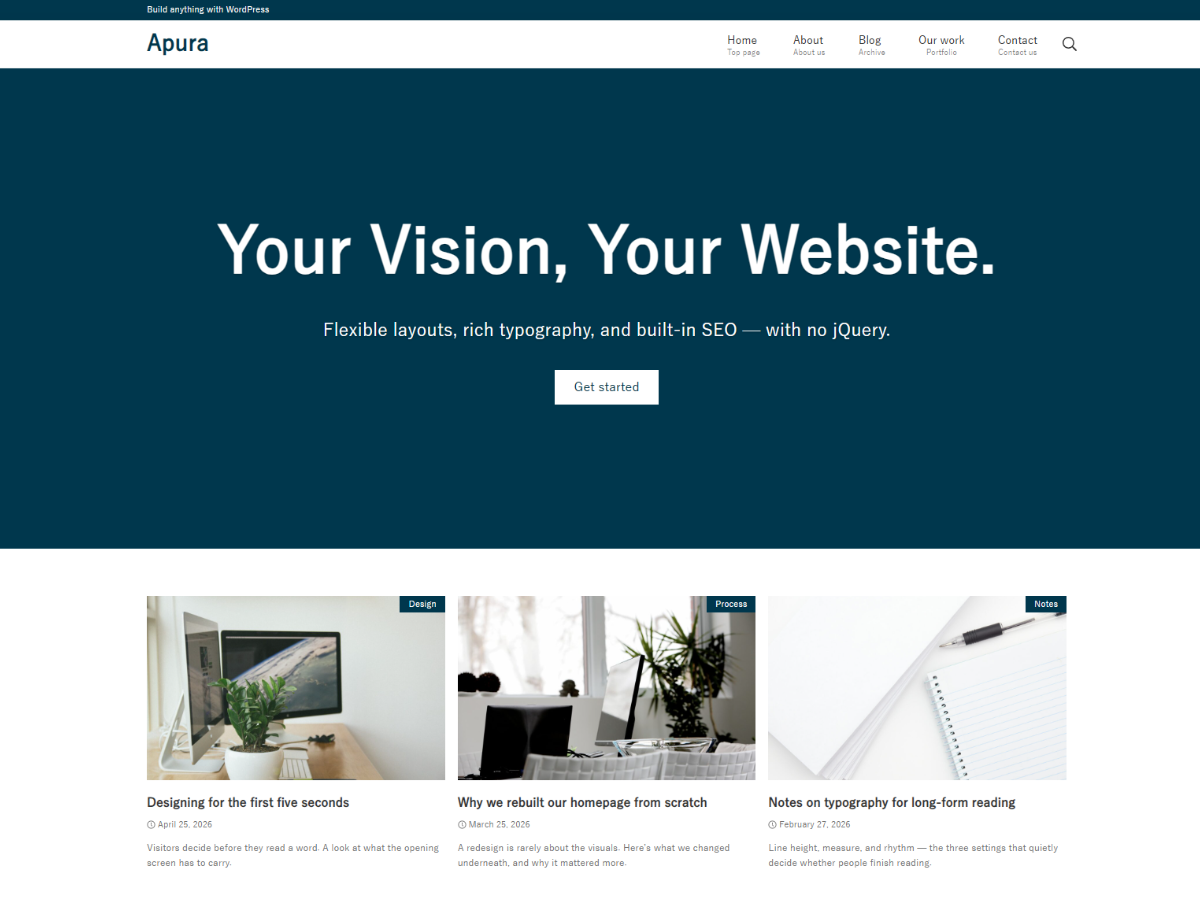 Apura theme screenshot