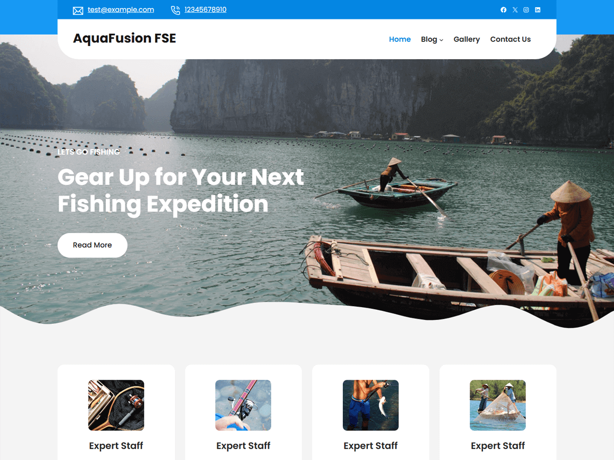 AquaFusion FSE theme screenshot