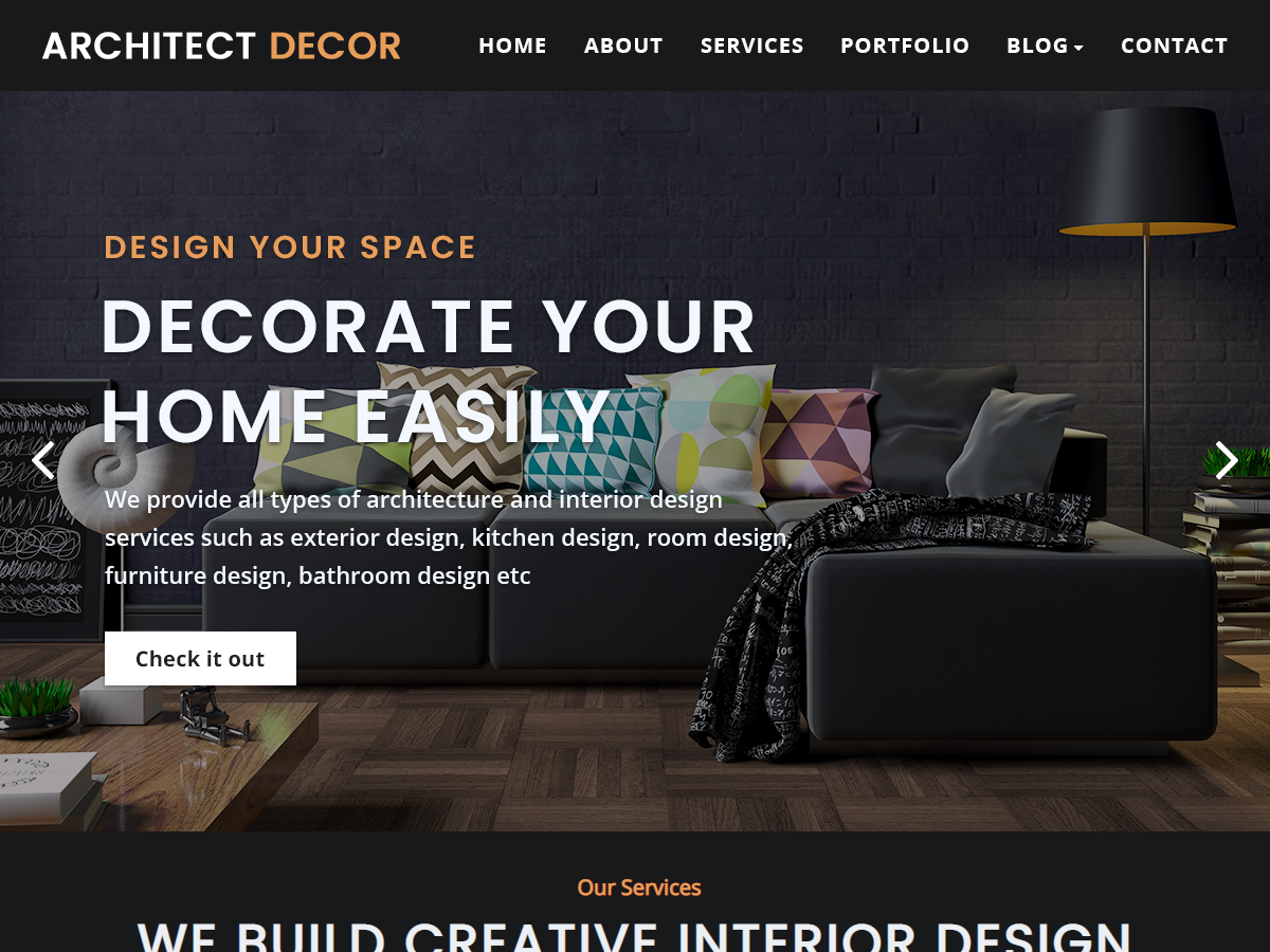Architect Decor theme screenshot