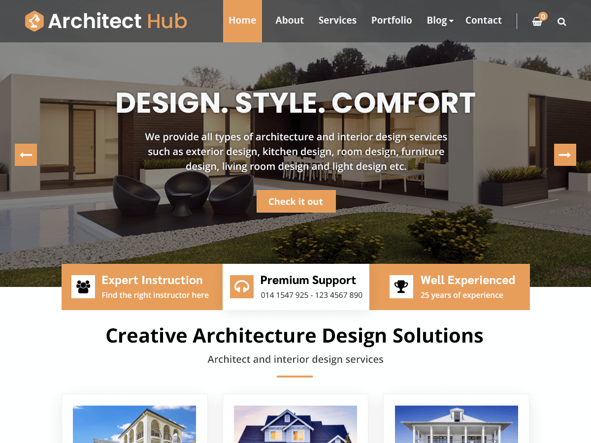 Architect Hub theme screenshot