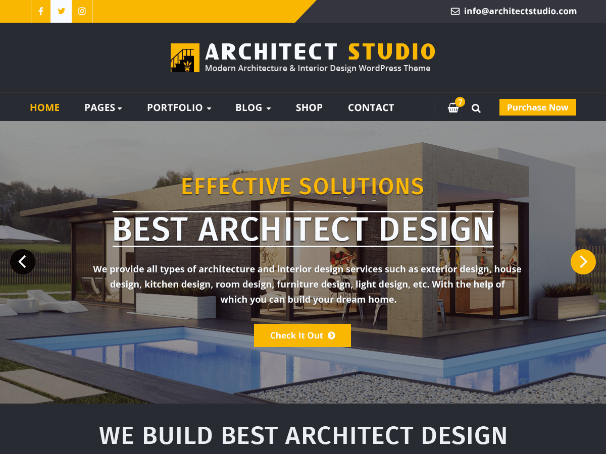 Architect Studio theme screenshot