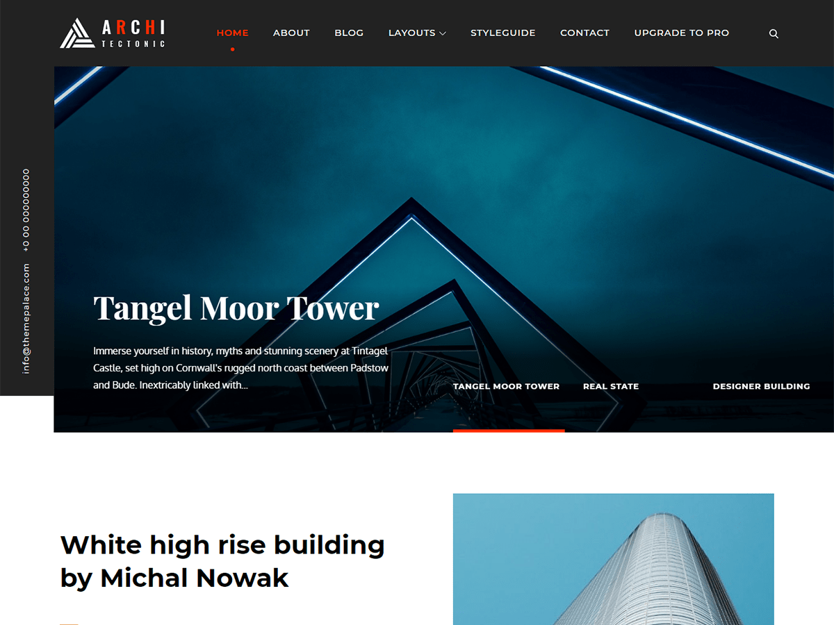 Architectonic theme screenshot