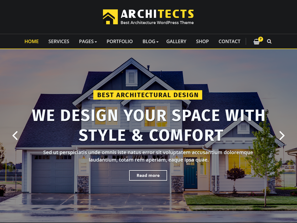 Architects theme screenshot