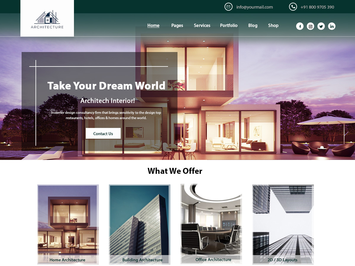 Architecture Designer theme screenshot