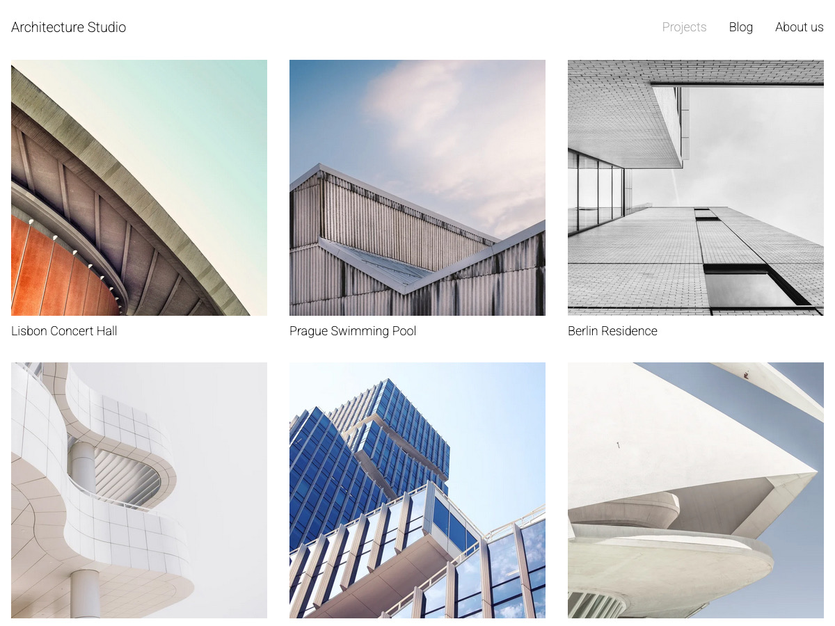 Architecture Studio theme screenshot