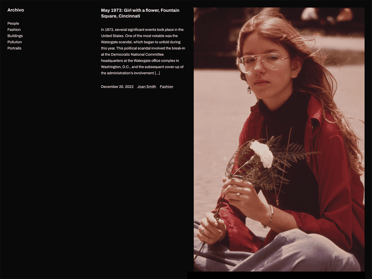 Archivo theme screenshot