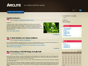 Arclite theme screenshot