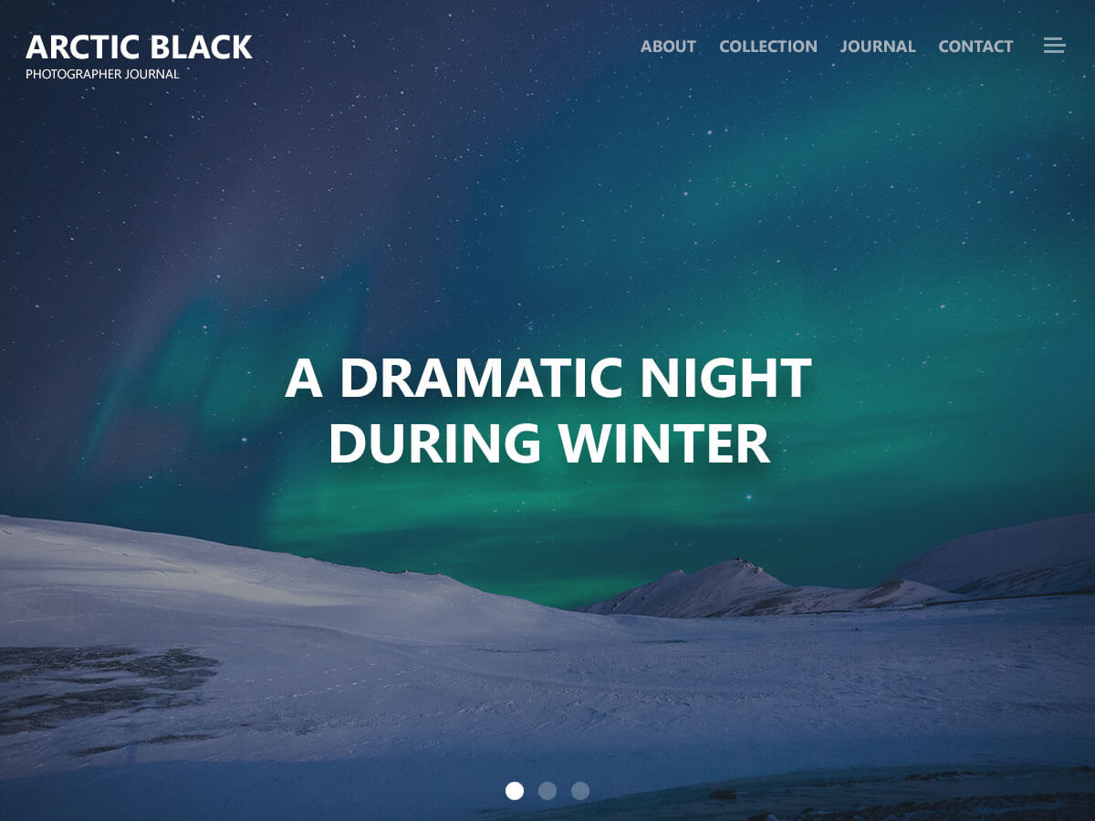 Arctic Black theme screenshot
