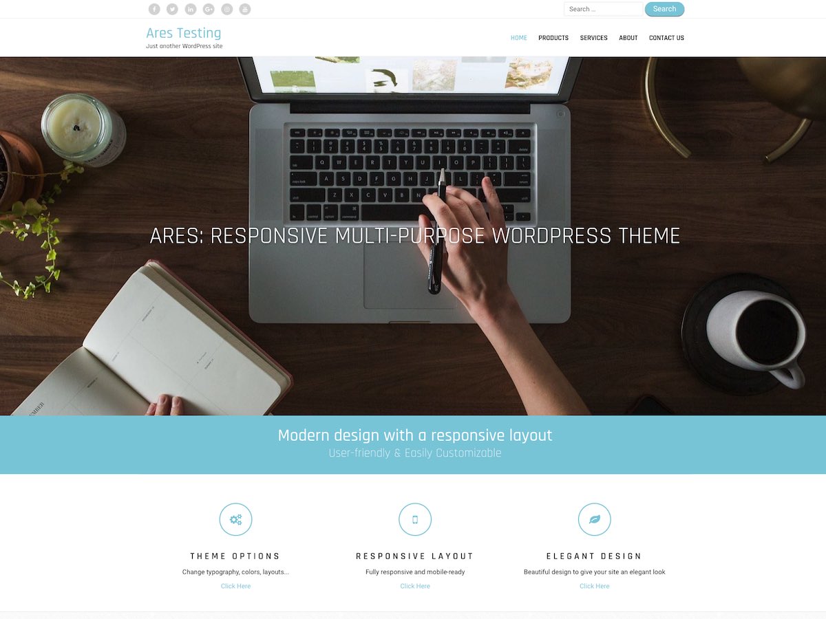 Ares theme screenshot