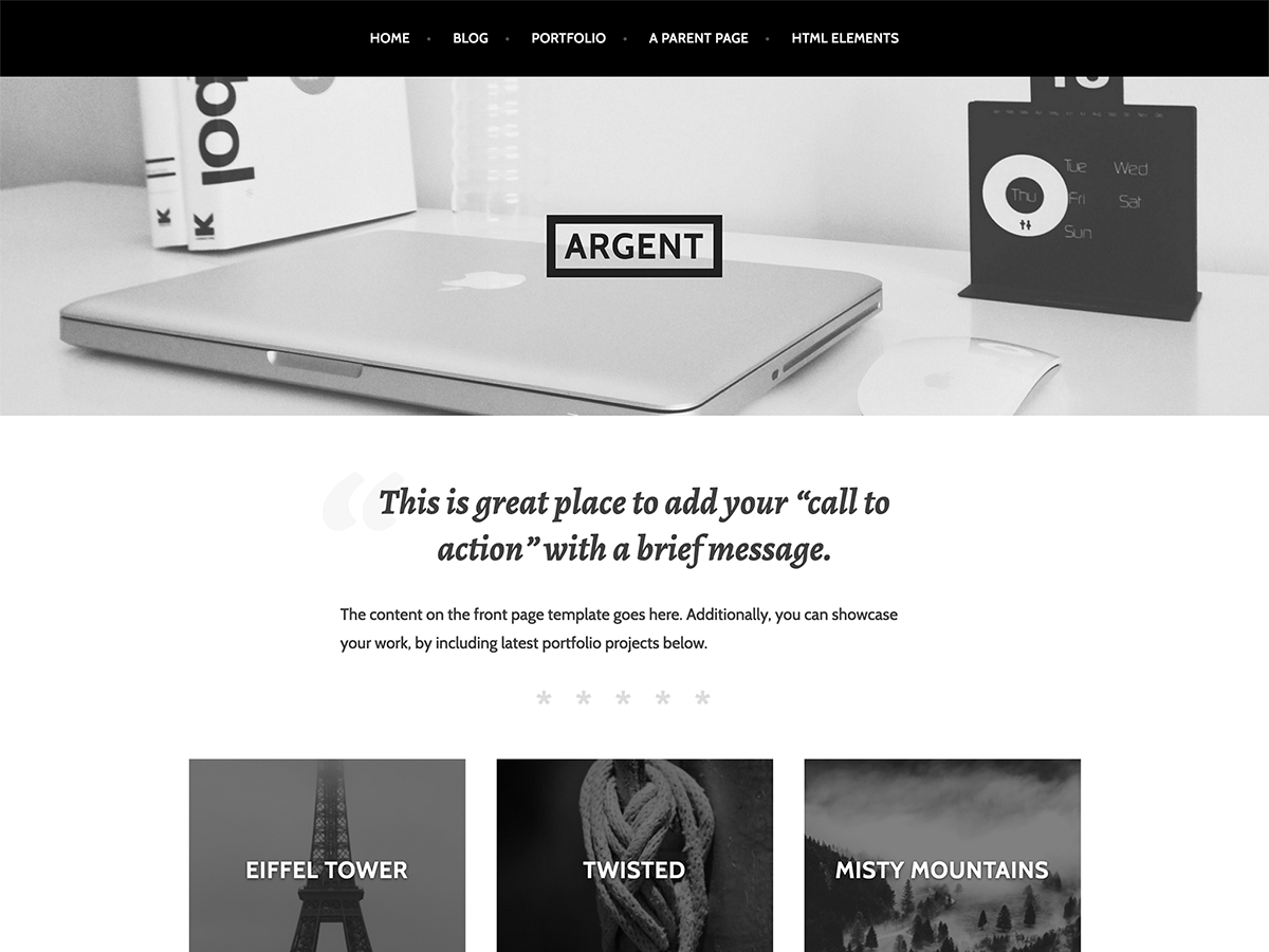 Argent theme screenshot