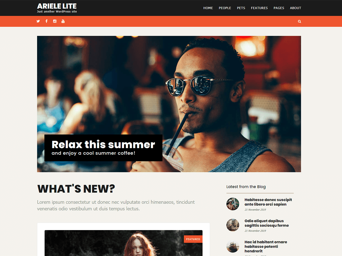 Ariele Lite theme screenshot