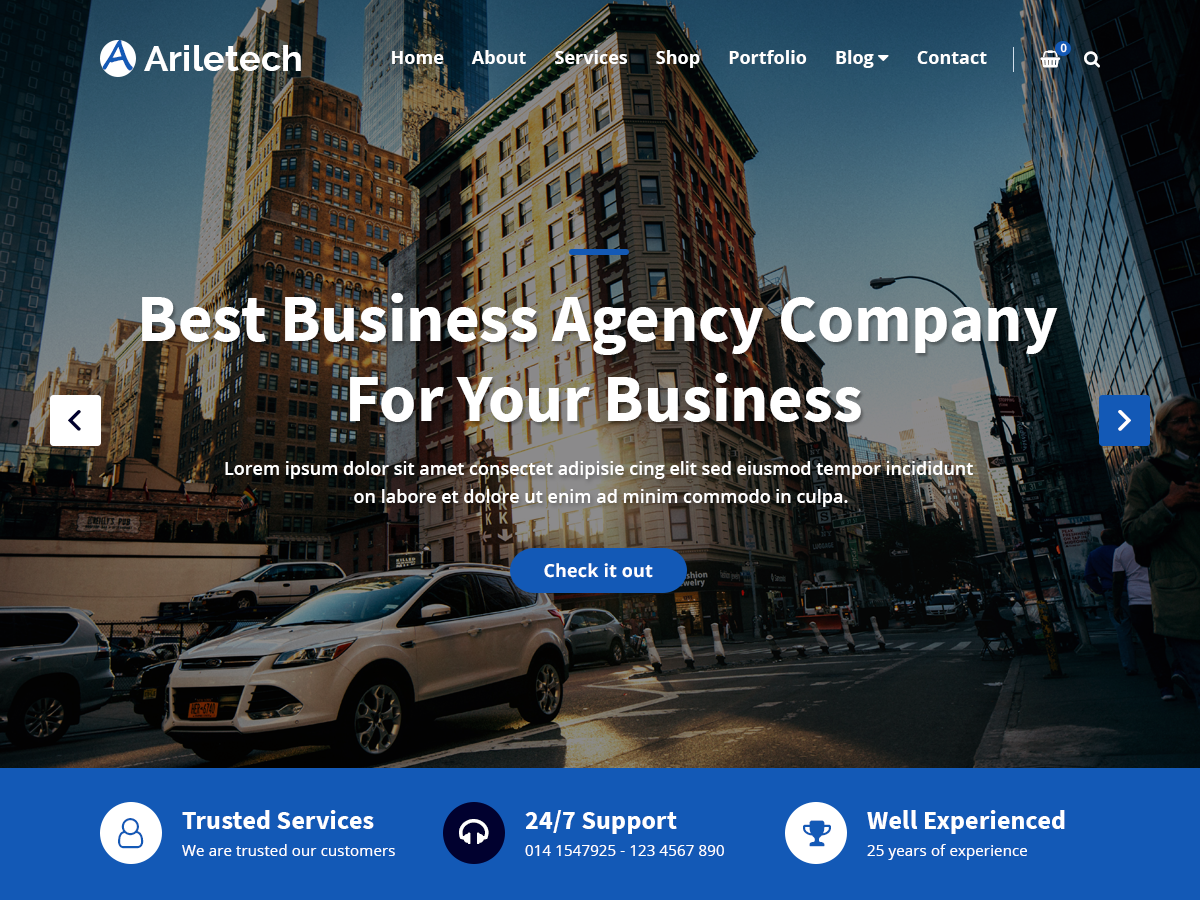 Ariletech theme screenshot