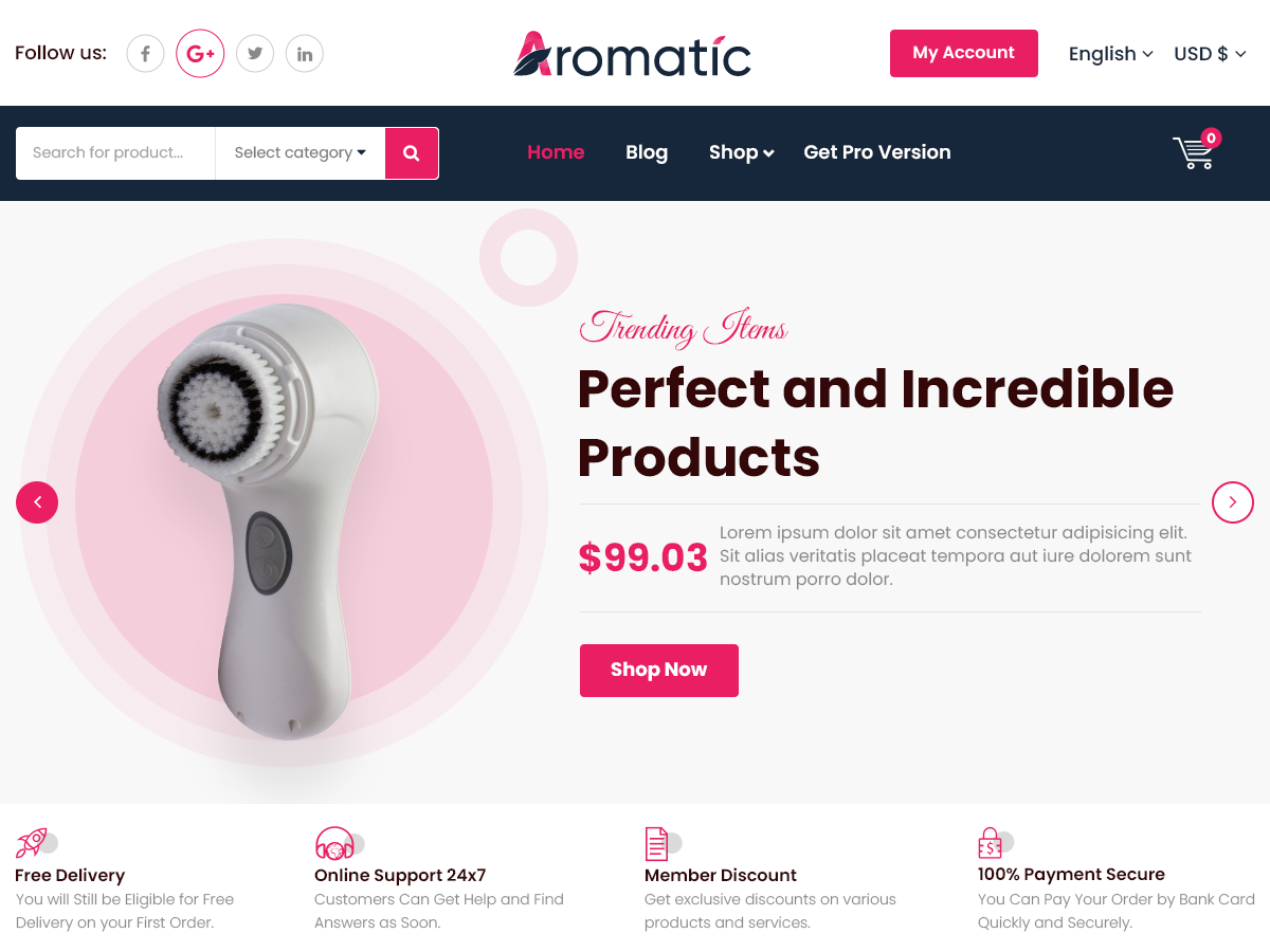 Aromatic theme screenshot