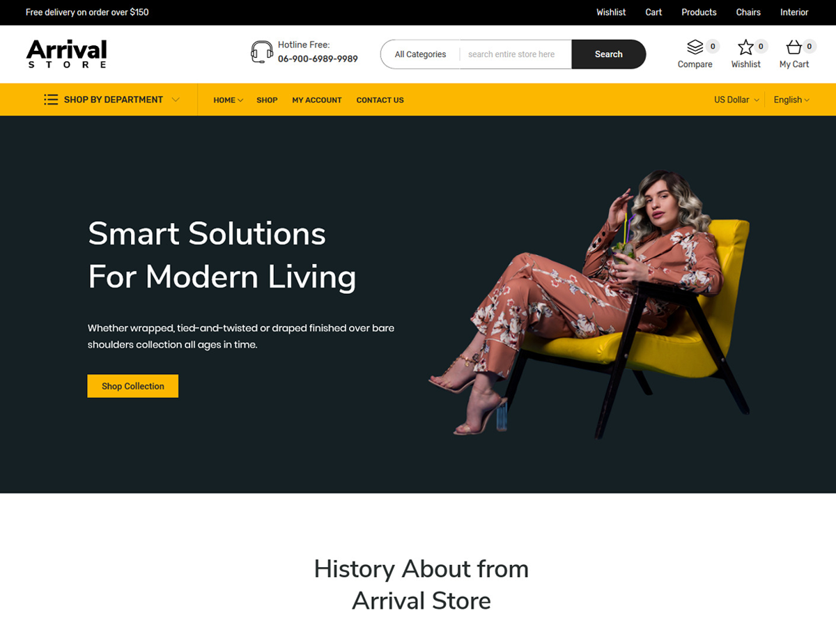 Arrival Store theme screenshot